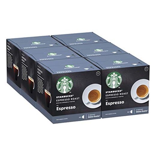Starbucks Espresso Roast De Nescafe Dolce Gusto Cápsulas De Café De Tostado Intenso 6 X Caja De 12 Unidades