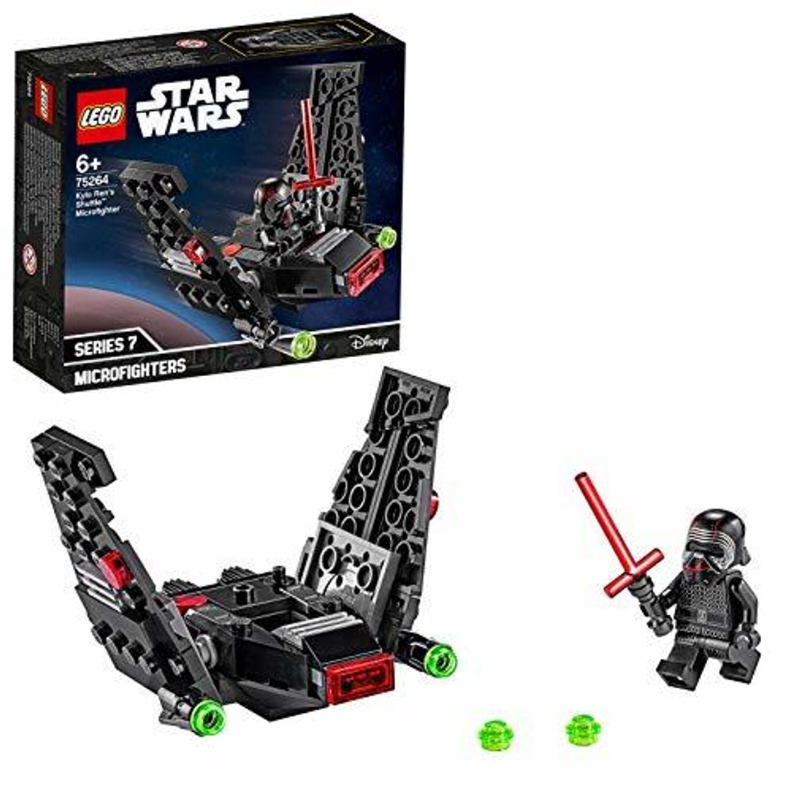 Social LEGO Star Wars - Microfighter: Lanzadera de Kylo Ren, Set de Construcción