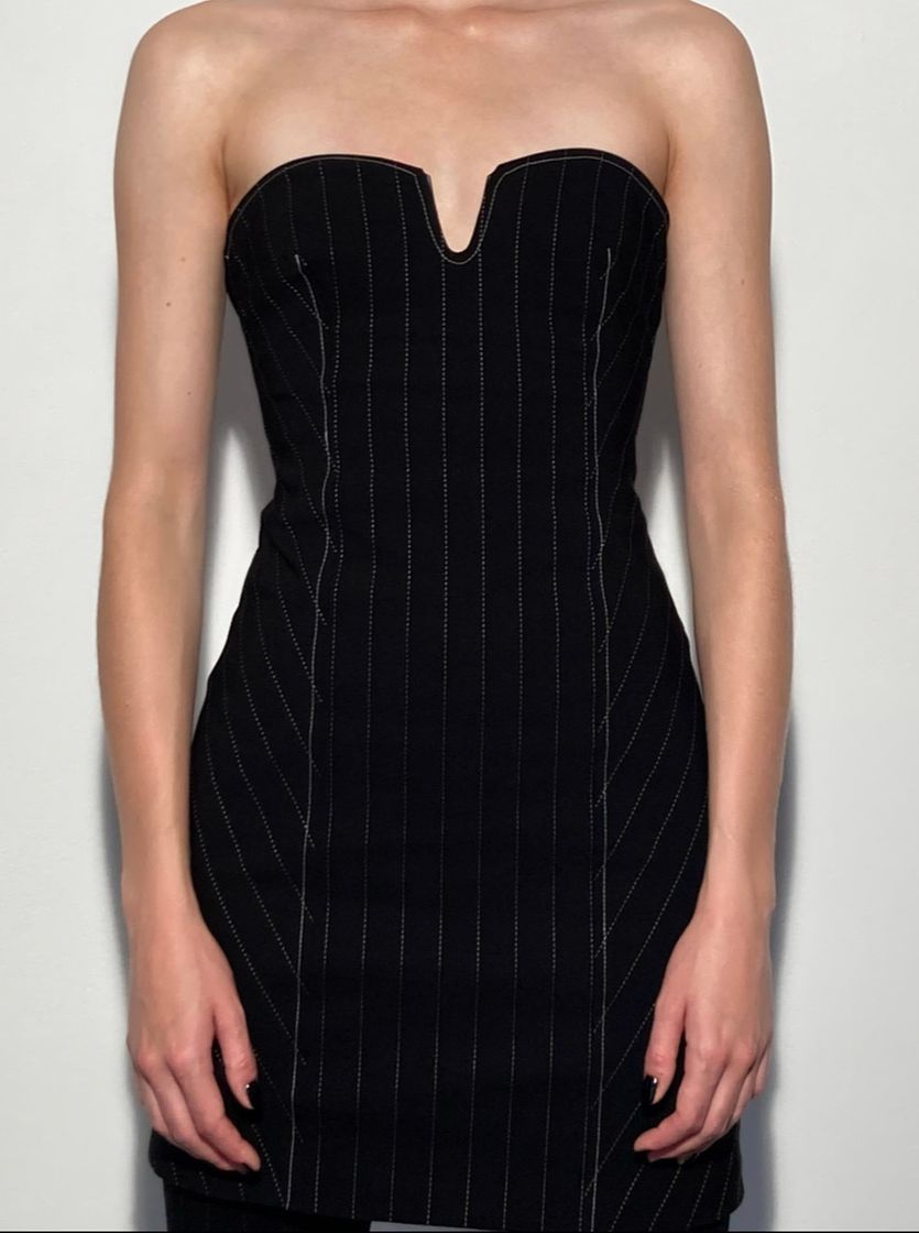 Social Vestido corto raya diplomática 