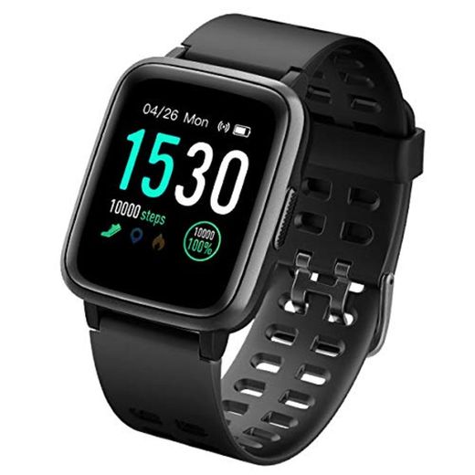 LATEC Pulsera Actividad Reloj Inteligente Impermeable IP68 Smartwatch Pantalla Táctil Completa con