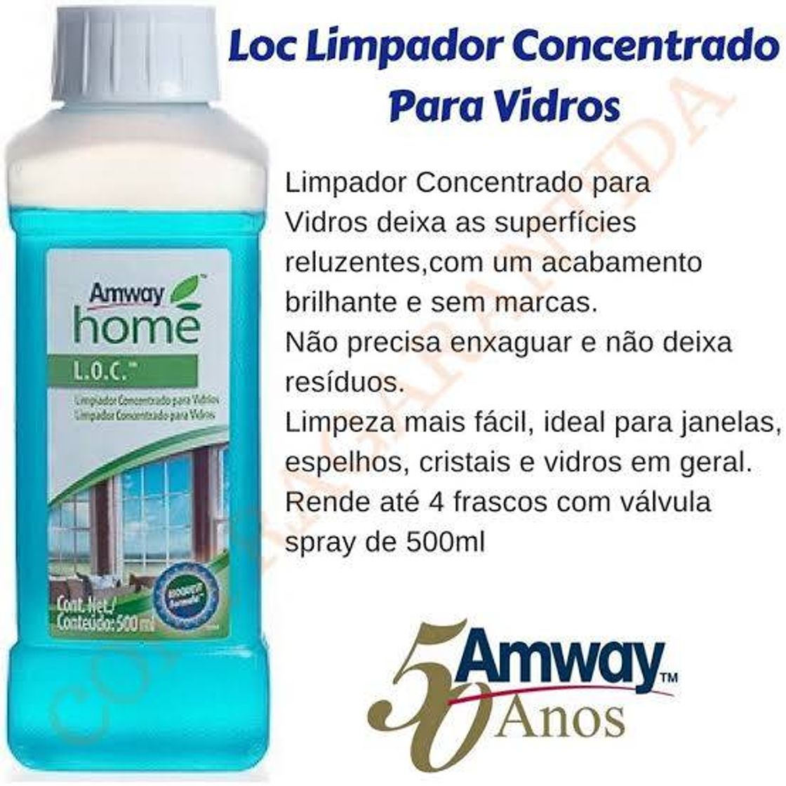 Moda Limpador Concentrado para Vidros