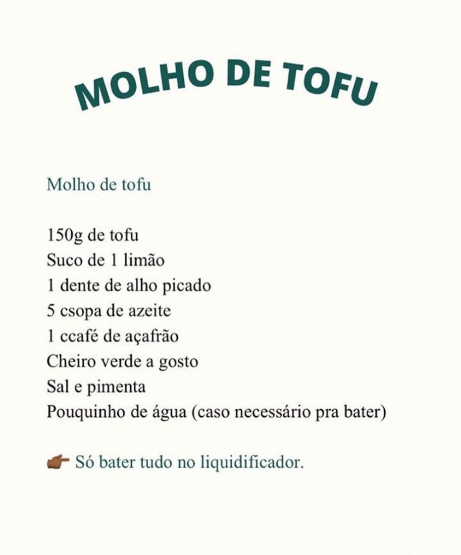 Moda Molho de tofu 