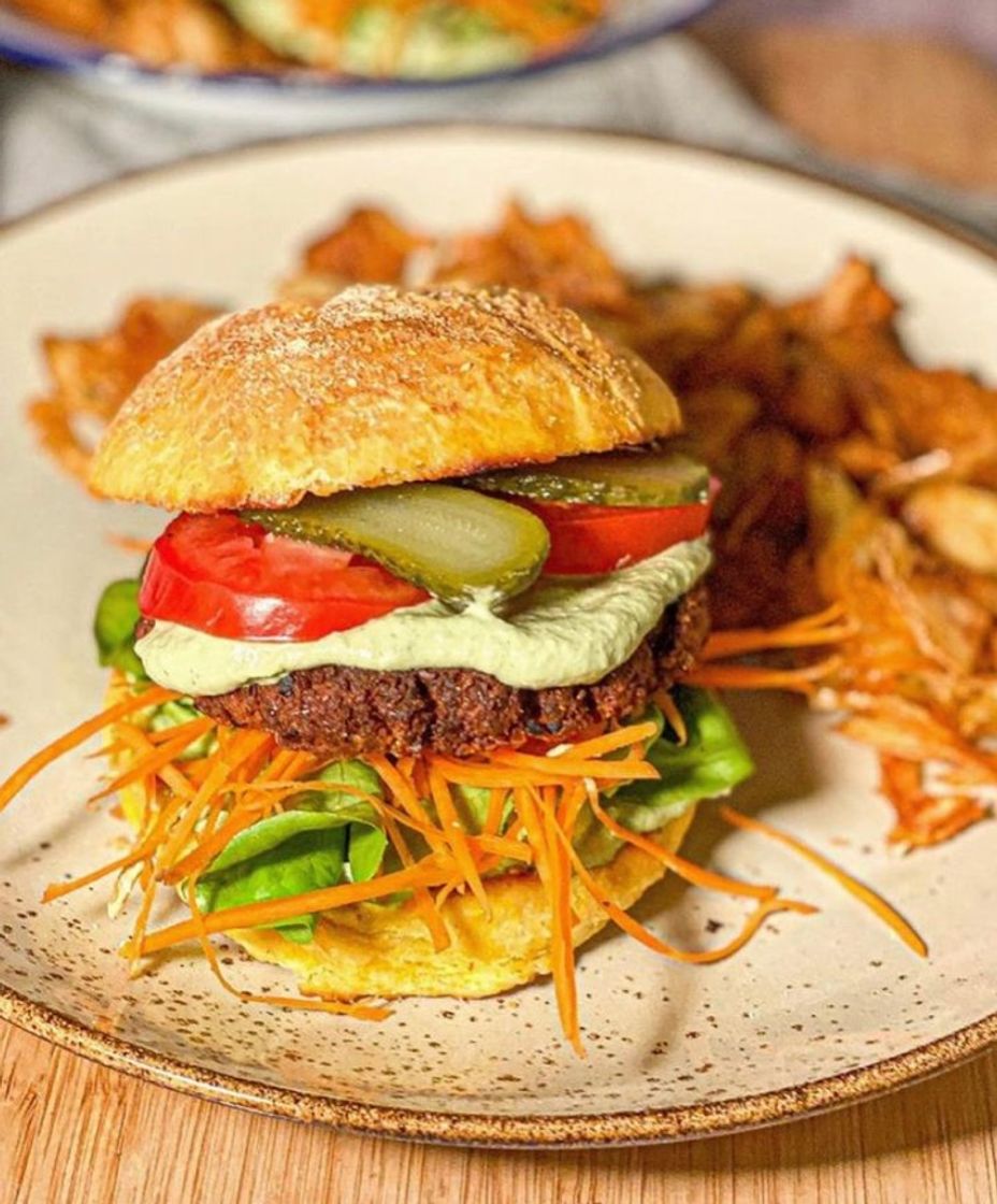 Social Receita de hambúrguer vegano 