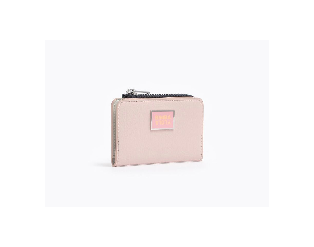 Fashion MONEDERO RECTANGULAR PIEL ROSA BIMBA Y LOLA