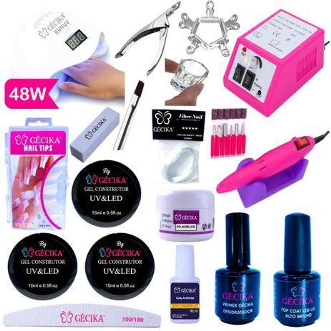 Moda Kit Profissional Para Manicure