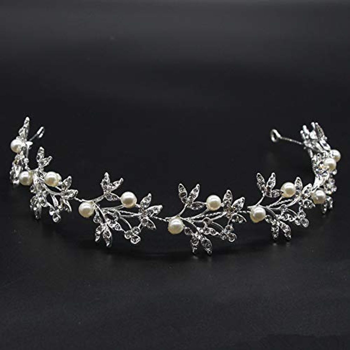 Product Tocados de Boda Díadema Novia Pelo Novia Tiara Adornos Corona Flores Perla y Cristal