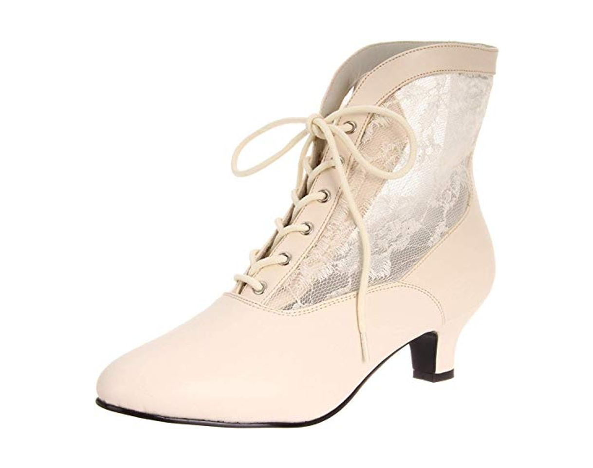 Fashion Pleaser Dame 05, Botines Mujer, Blanco