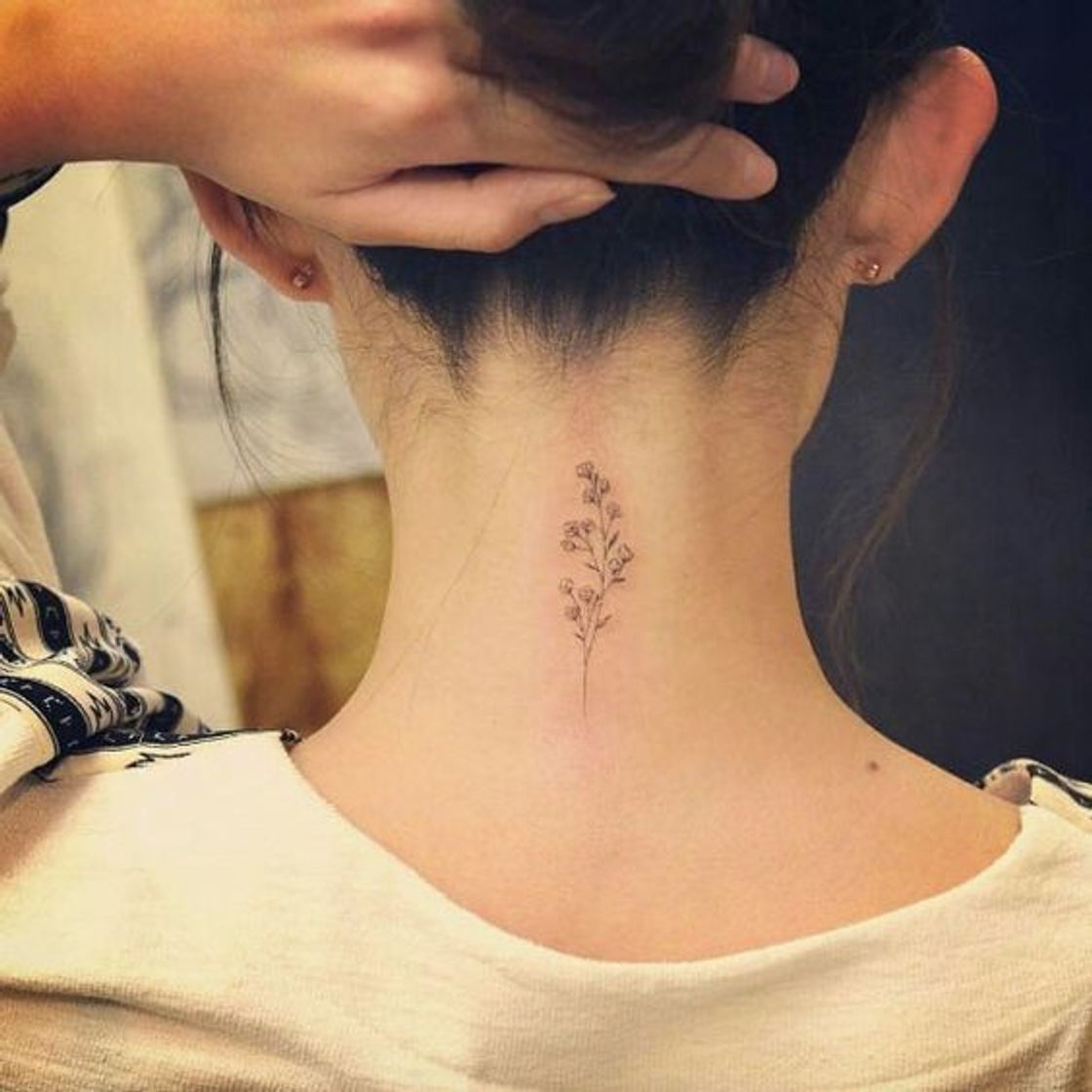 Social Tatuagem delicadas pescoço