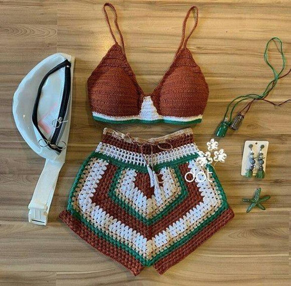 Moda Conjunto de croche ❤❤