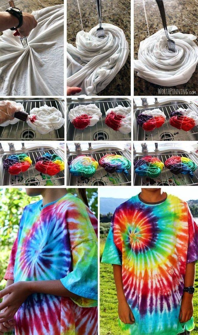 Moda Faça você mesmo tie dye