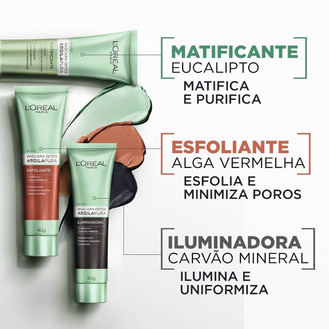 Product L'ORÉAL PARIS
Máscara Facial Detox Esfoliante Argila Pura L'