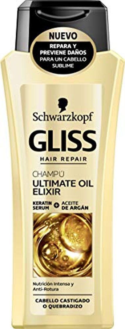 Products Gliss - Champú Ultimate Oil Elixir para Cabellos Quebradizos