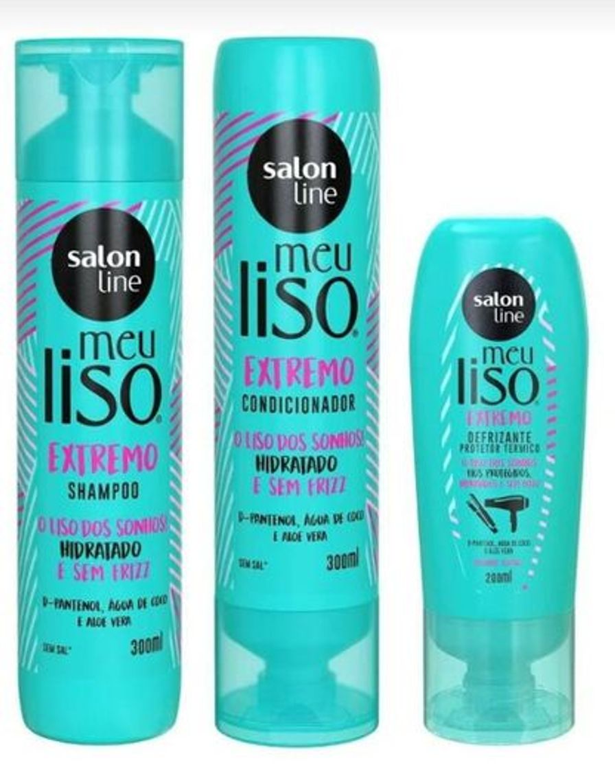 Social Kit Meu Liso Extremo Com Defrizante Térmico Salon Line