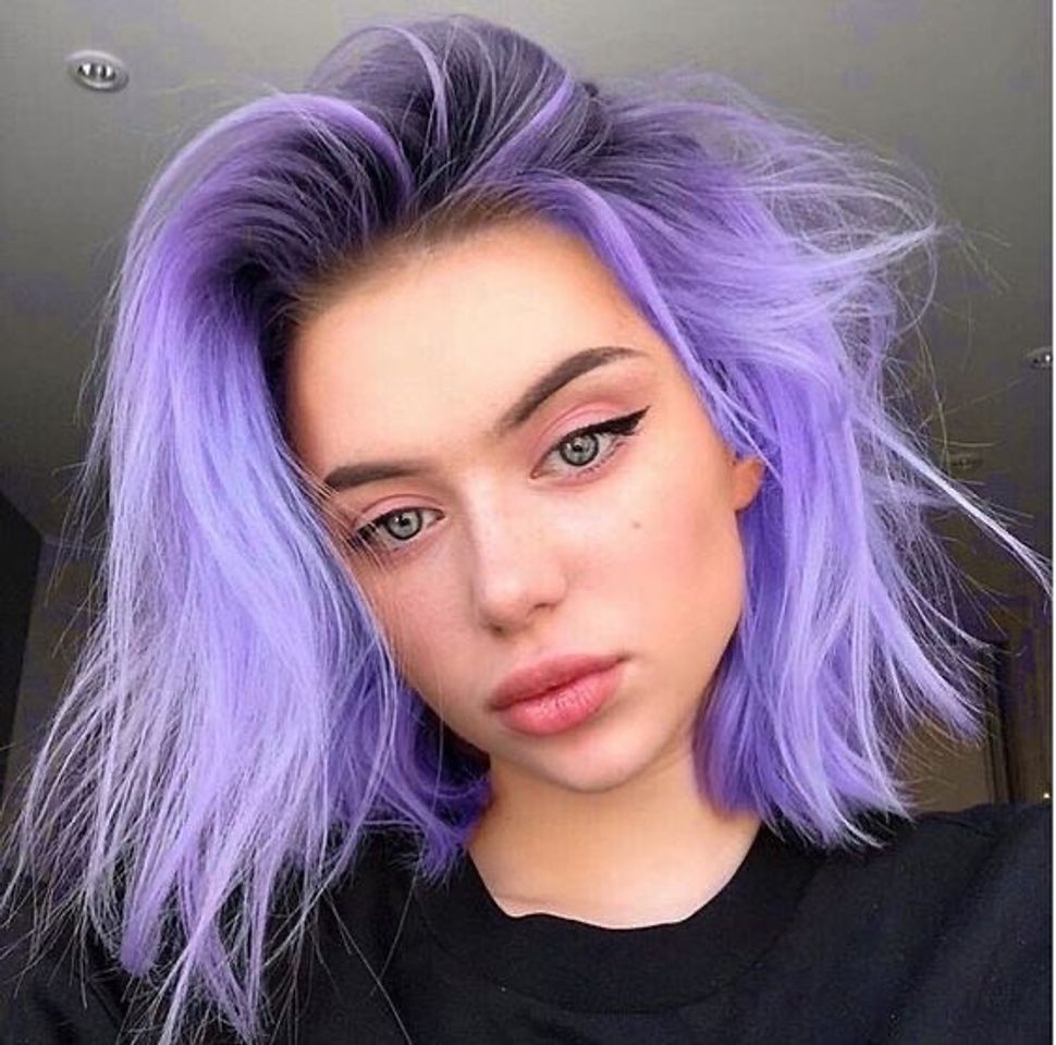 Fashion Cabelo roxo curto