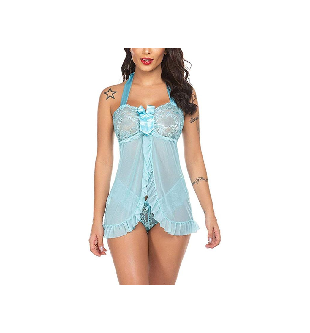 Producto FeelinGirl Mujeres Baby Doll de Encaje Ropa Interior Sexy Transparente Conjuntos de