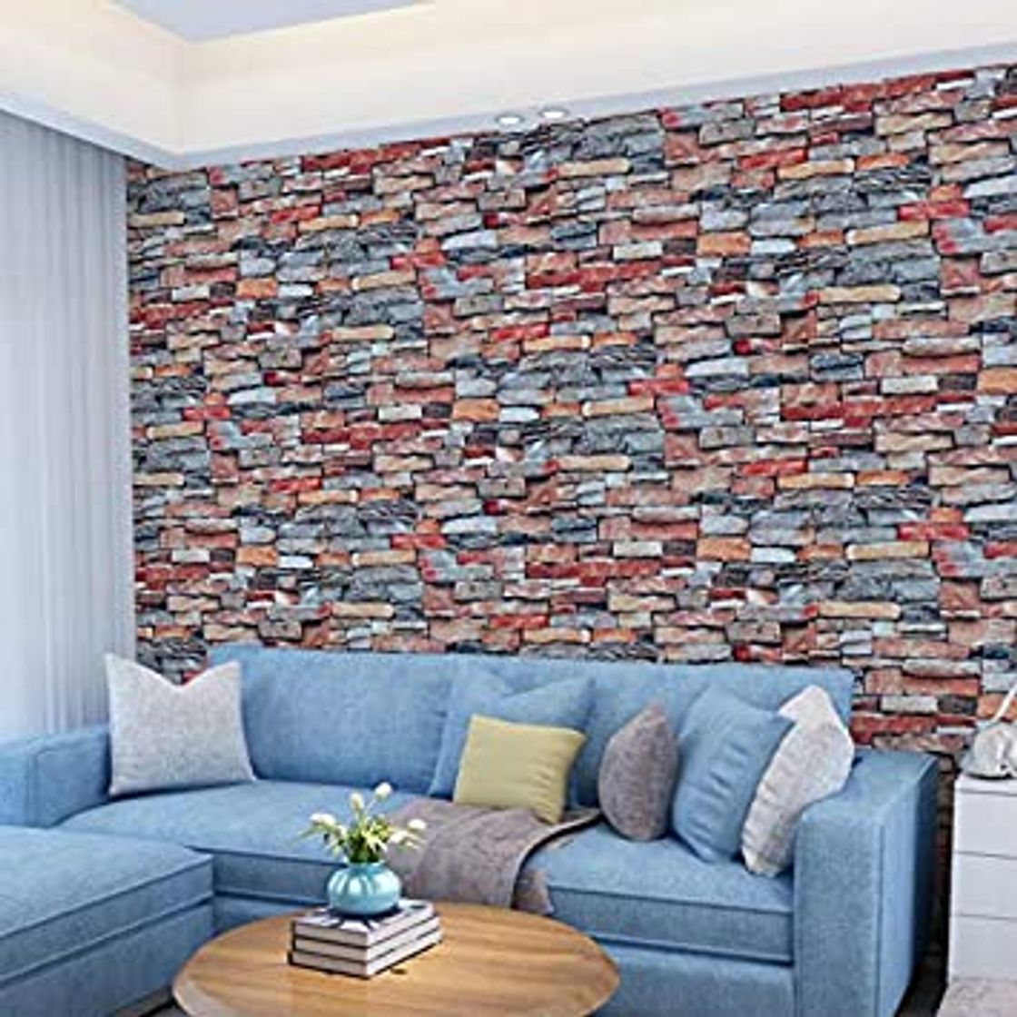 Home Papel Pintado Papel Pared Autoadhesivo 3D Ladrillo Empapelado Pegatina Mural Paneles Decorativos