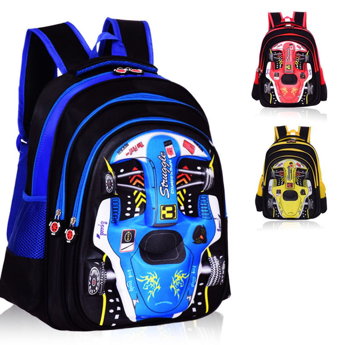 Fashion Mochila Infantil 3D Cars