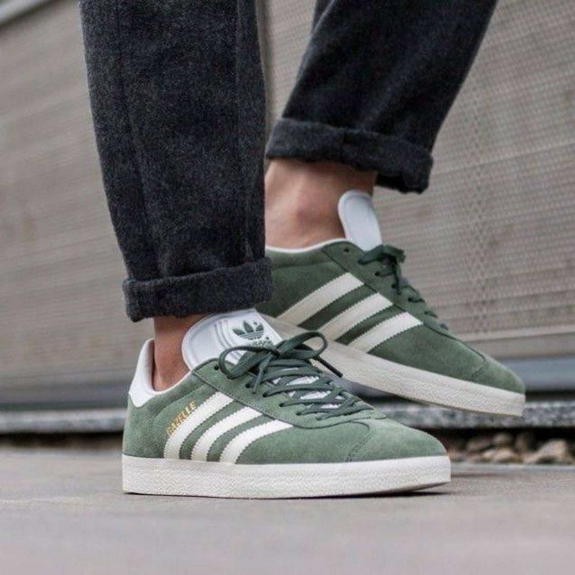 Moda Adidas Gazelle verdes