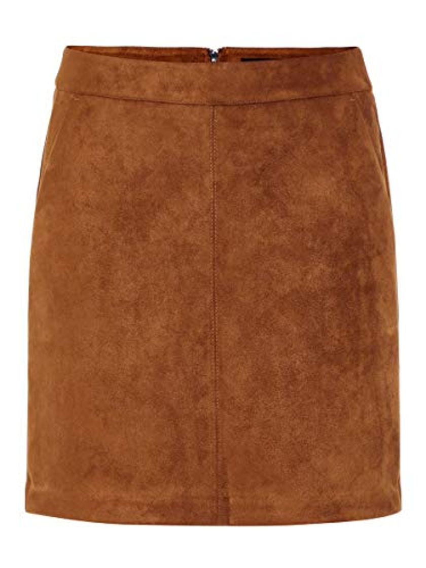 Social Vero Moda Vmdonnadina Faux Suede Short Skirt Noos Falda, Marrón