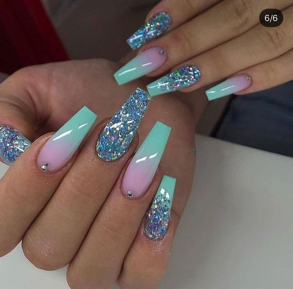 Social Brishow uñas postizas gradiente lechoso uñas postizas largas bailarina Stick on Nails cubierta completa acrílico uñas postizas 24 piezas para mujeres y niñas