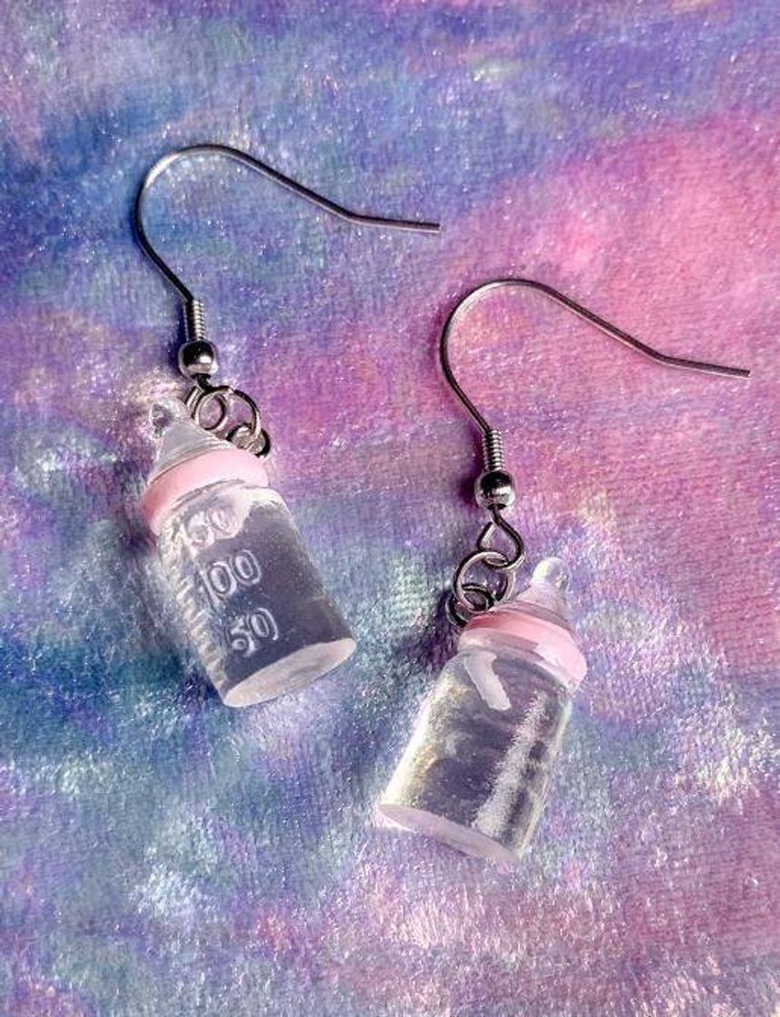 Fashion baby bottle earrings