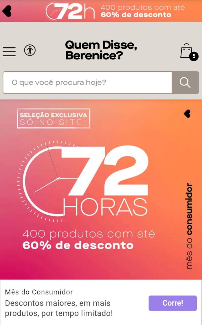 Fashion Corre que está cheio de promoções! 