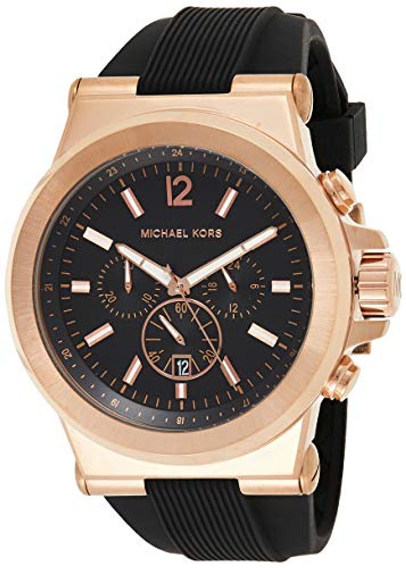 Fashion Michael Kors Reloj Cronógrafo para Hombre de Cuarzo con Correa en Silicona