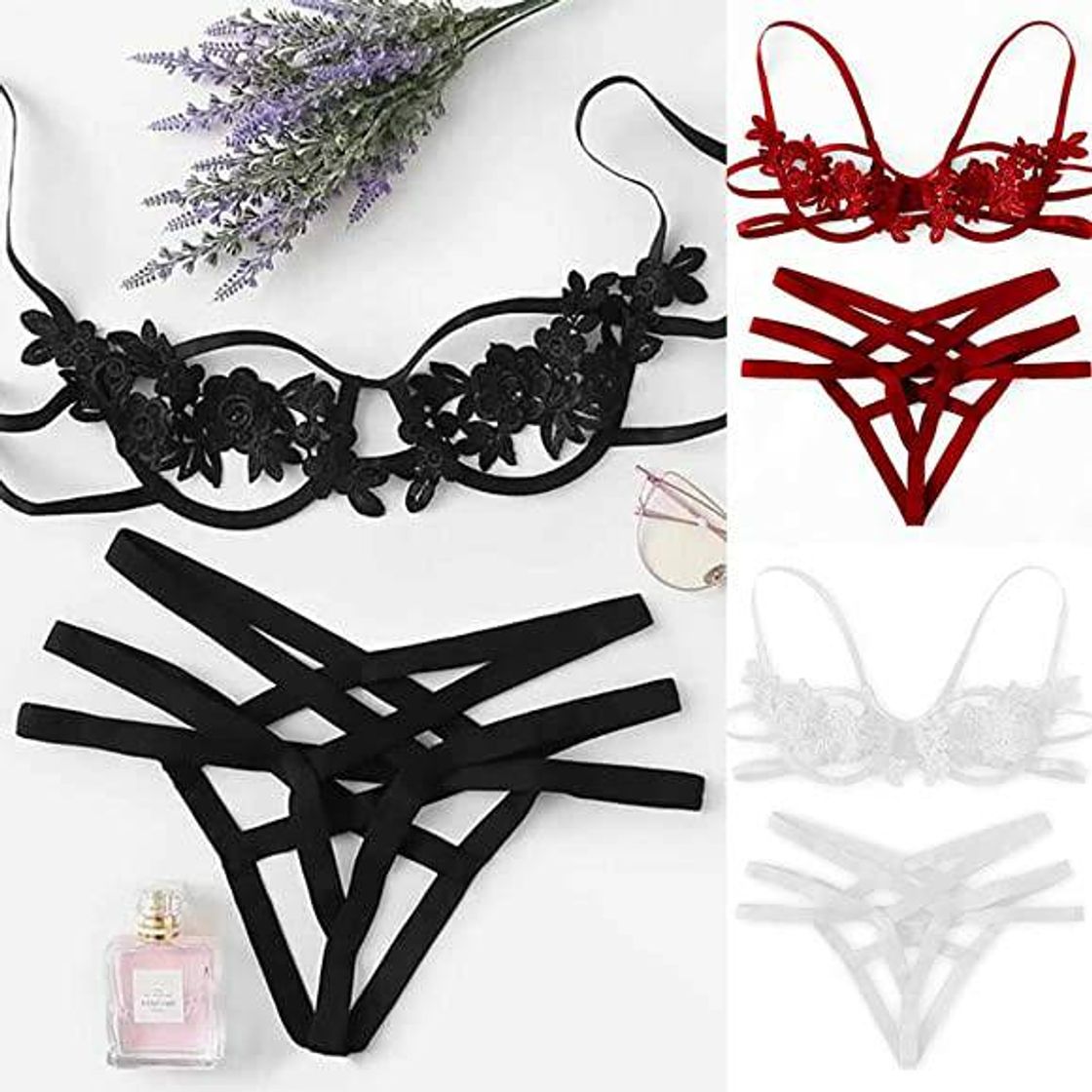 Social Avidlove Mujer Lencería Erotica Pijamas Camisones Encaje con Cordón
