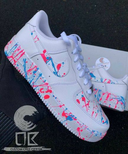 Nike Air force 1 pink and blue