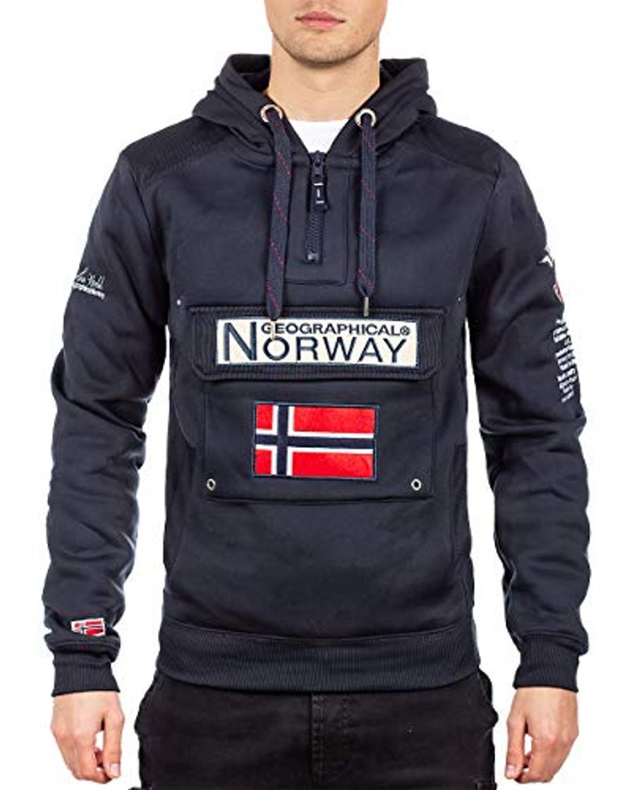 Fashion Geographical Norway Sudadera con capucha para hombre azul marino L