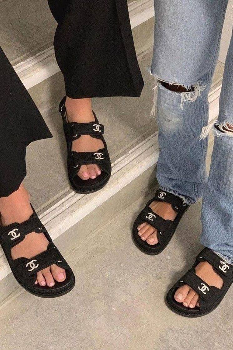 Social Chanel Dad Sandals