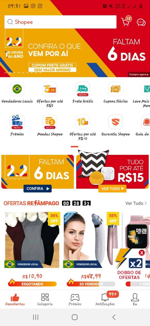 Fashion Shopee Brasil, compras online com melhores preços