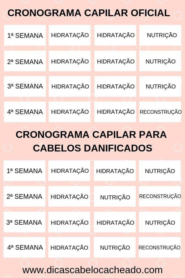 Moda Cronograma capilar