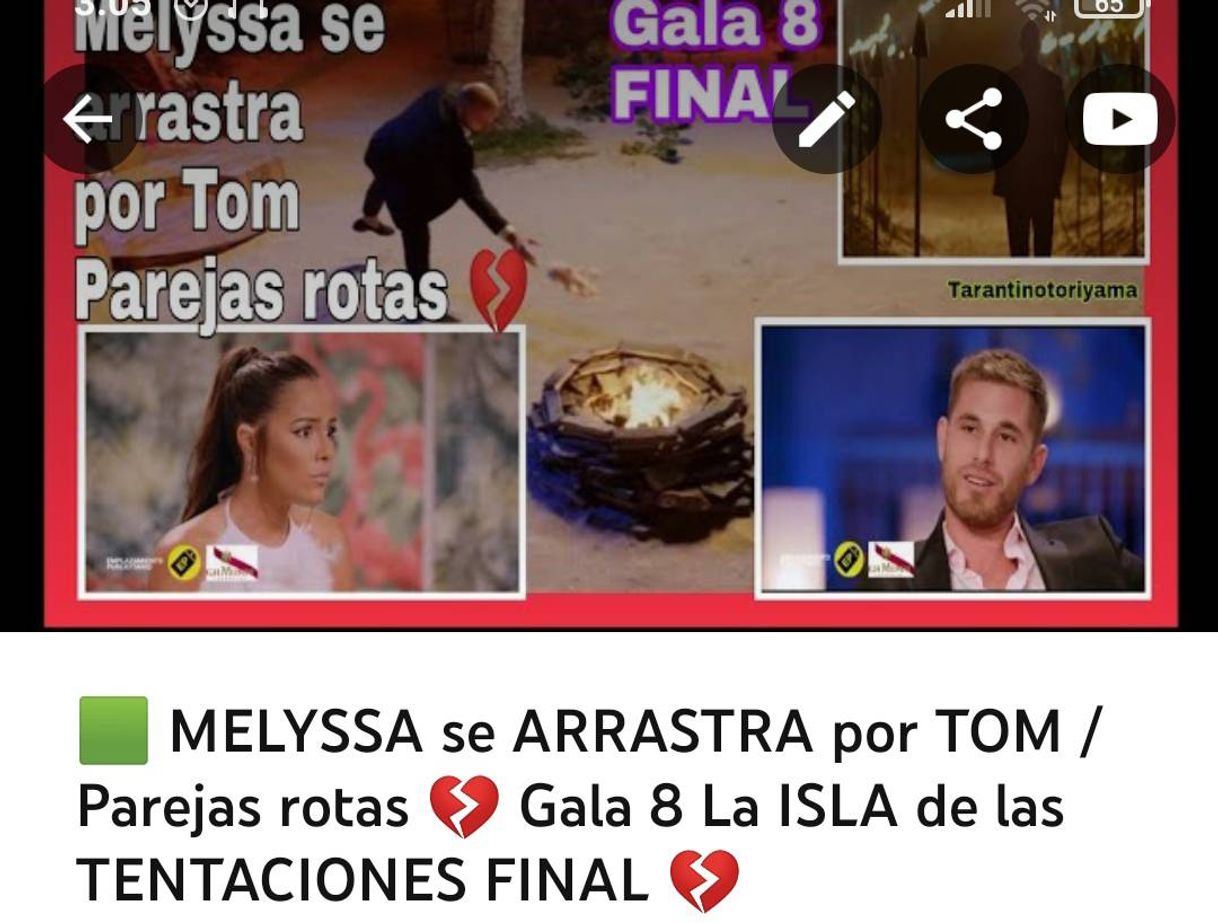 Fashion MELYSSA se ARRASTRA por TOM / Parejas rotas Gala 8 FINAL