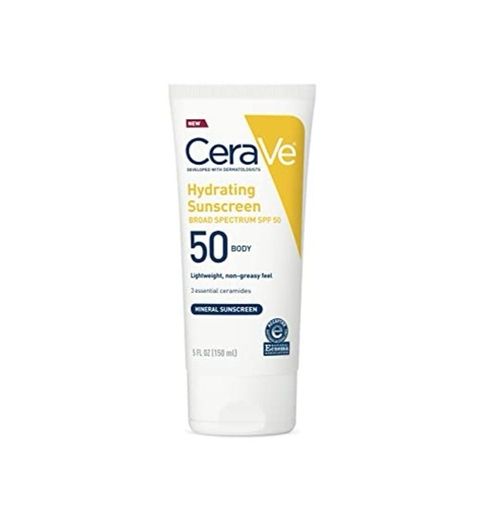 Cerave Mineral Sunscreen SPF 50´ Protector solar corporal con óxido de zinc y dióxido de titanio para piel sensible