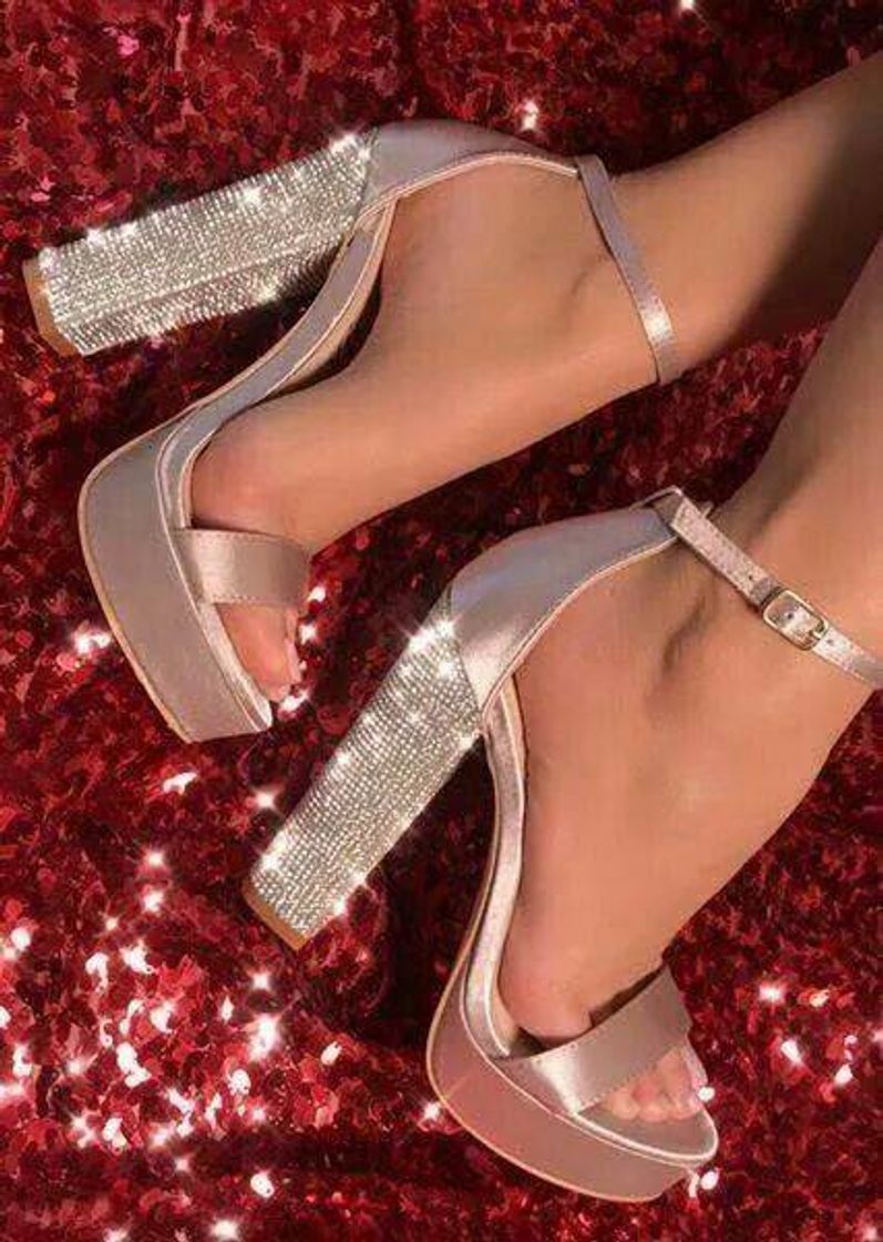 Moda Salto glitter