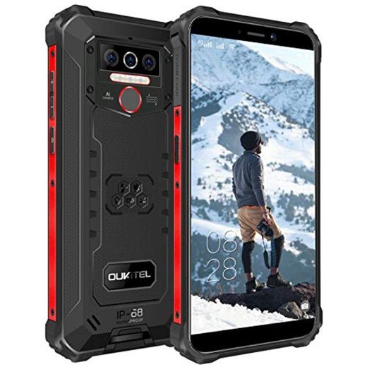 OUKITEL WP5 IP68 Móvil Libre Resistente,Telefonos Robusto Android 9.0 4G Impermeable Smartphone,