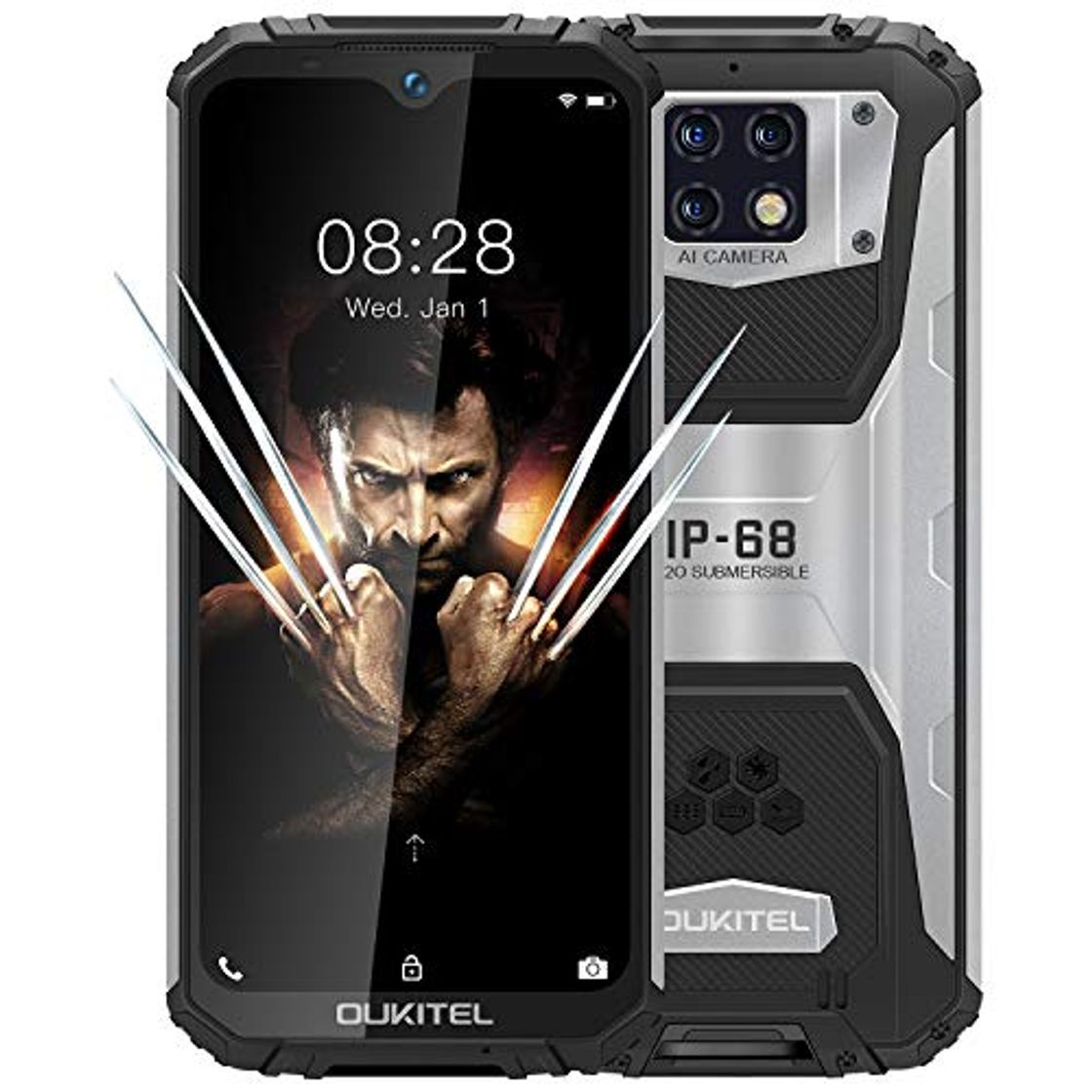 Products Móvil Resistentes【2020】 OUKITEL WP6, IP68 4G Robusto Moviles Antigolpes, Batería 10000 mAh