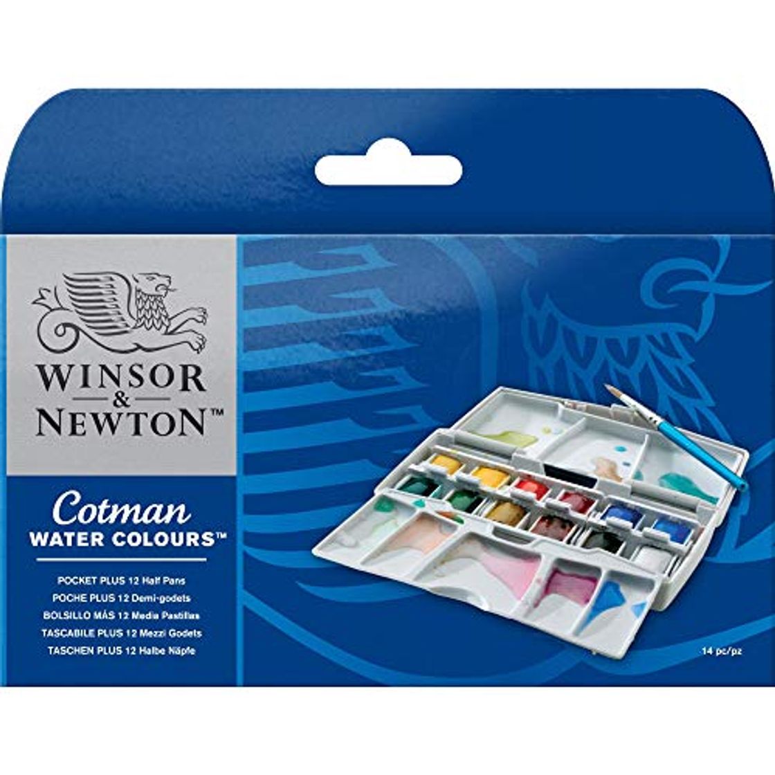 Producto Winsor & Newton Cotman 1 caja de 12 x medio godets de