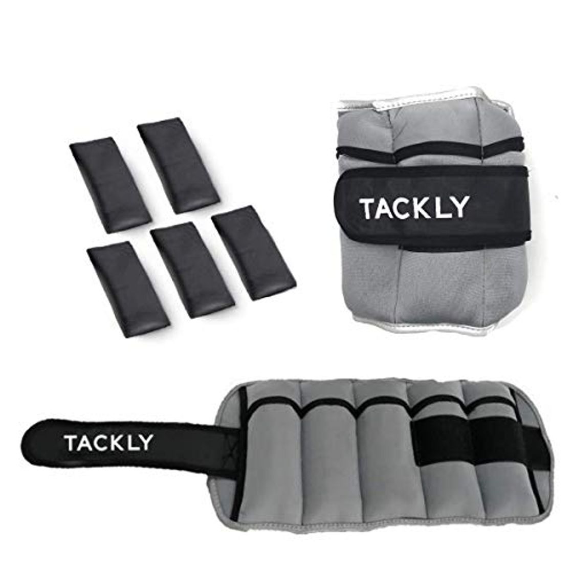 Social TACKLY Pesas para tobillos y muñecas 1 a 4 kg convertibles con
