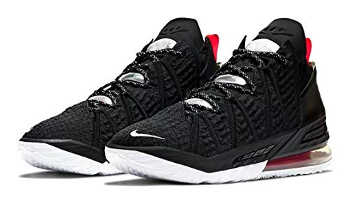 Moda Nike Hombres Lebron 18 Zapatos De Basquetbol, negro