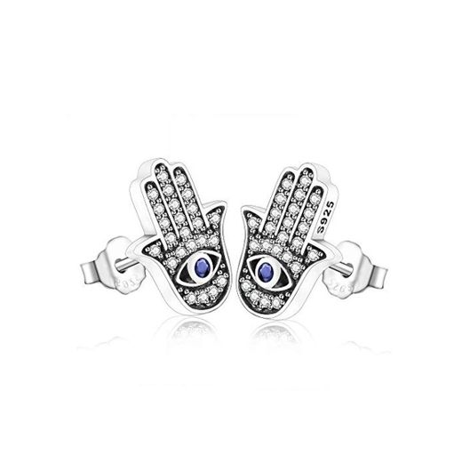 LILANG Pandora Jewelry Bracelet 925 Natural Winter Plata de Ley Original Eye Palm Stud Pendientes Wedding Making Berloque DIY Regalos para Mujeres