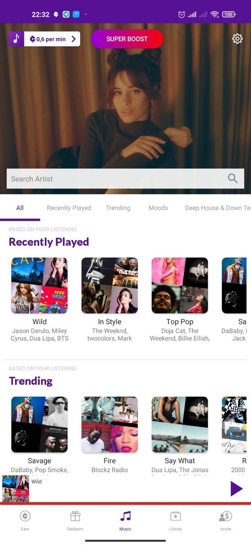 Social Esse app você ganha dinheiro ouvindo música. 🥰