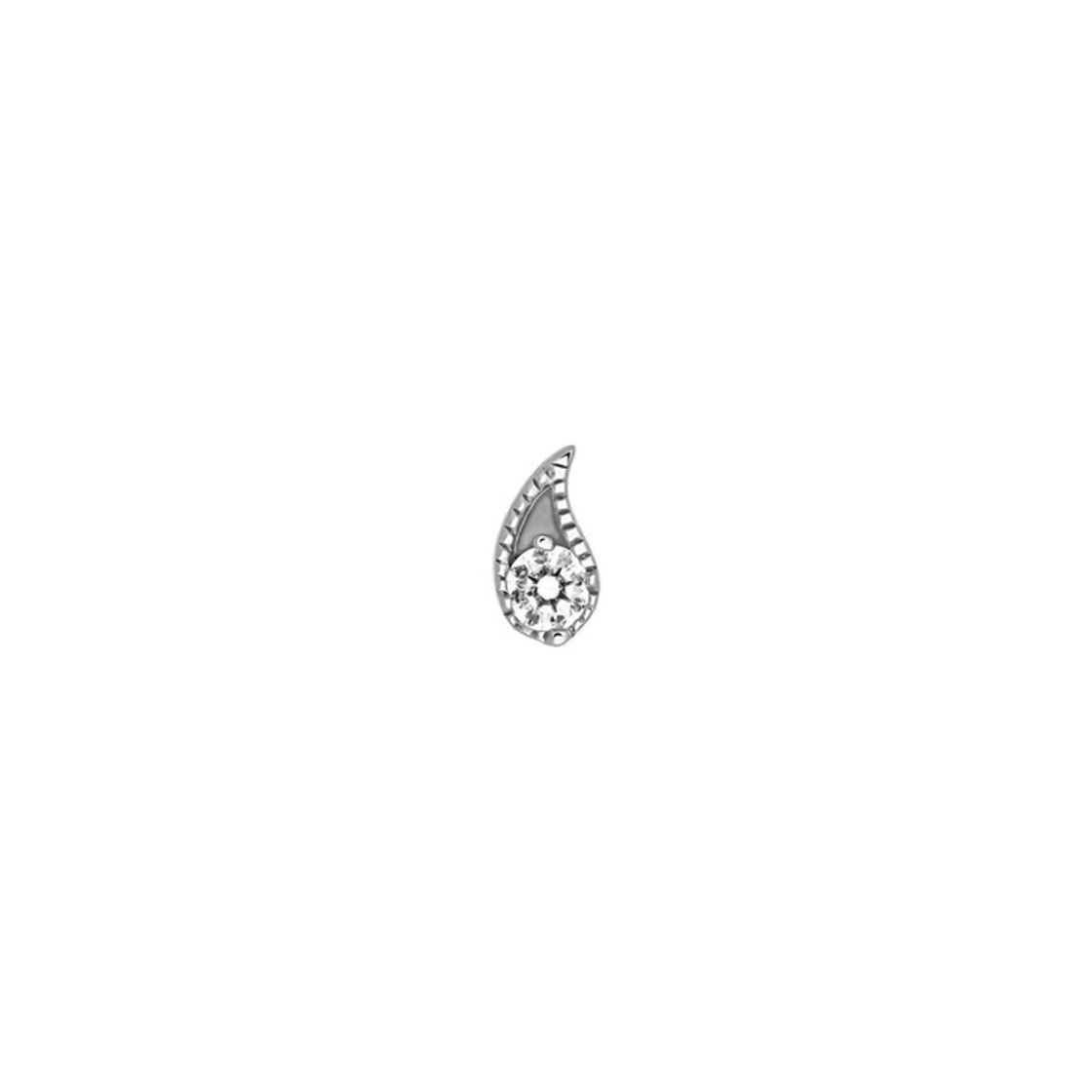 Fashion Pendiente diamante oro blanco, de Aristocrazy