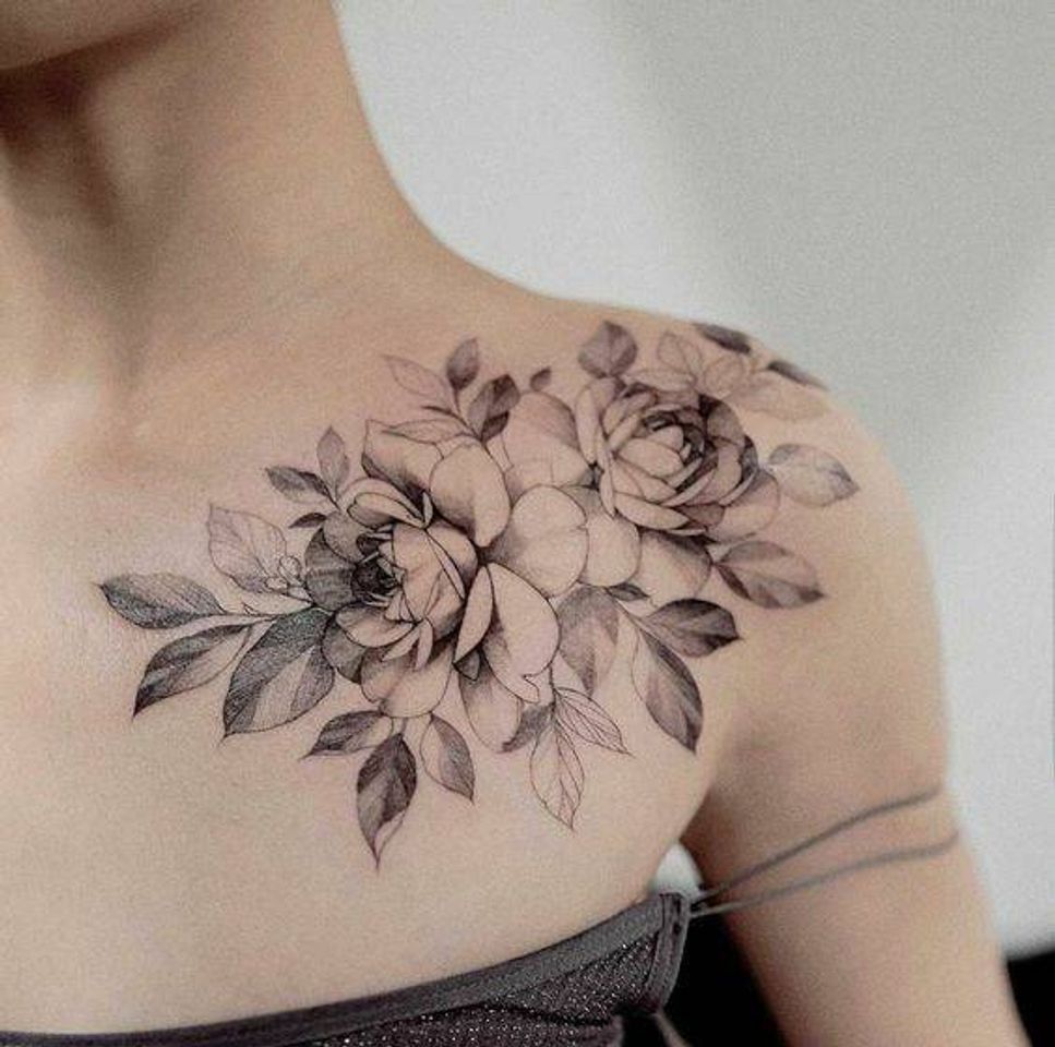 Social tatuagem de flores 