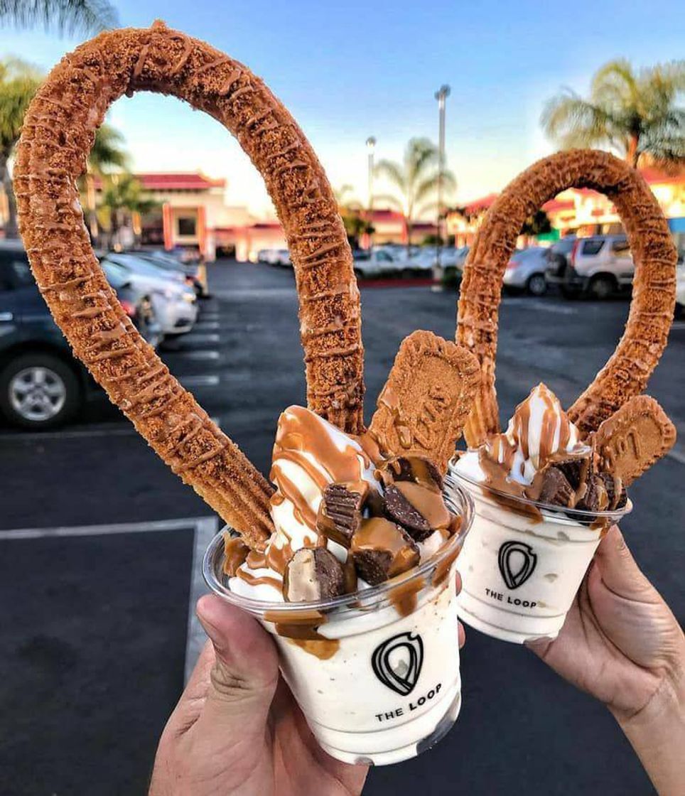 Social churros com sorvete