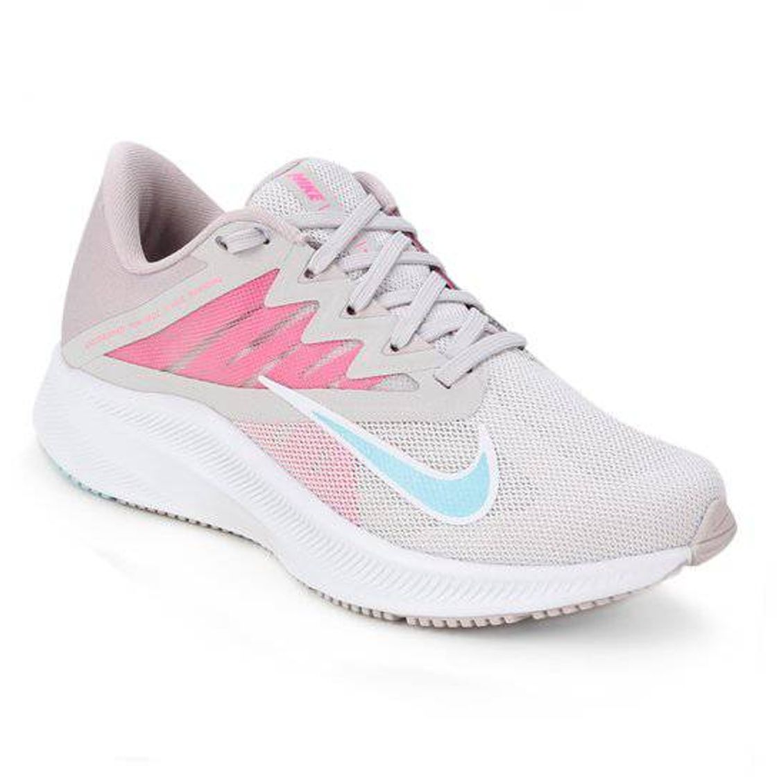 Moda Tênis Nike Quest 3 Feminino - Cinza e Rosa lindo 🥰🥰🥰