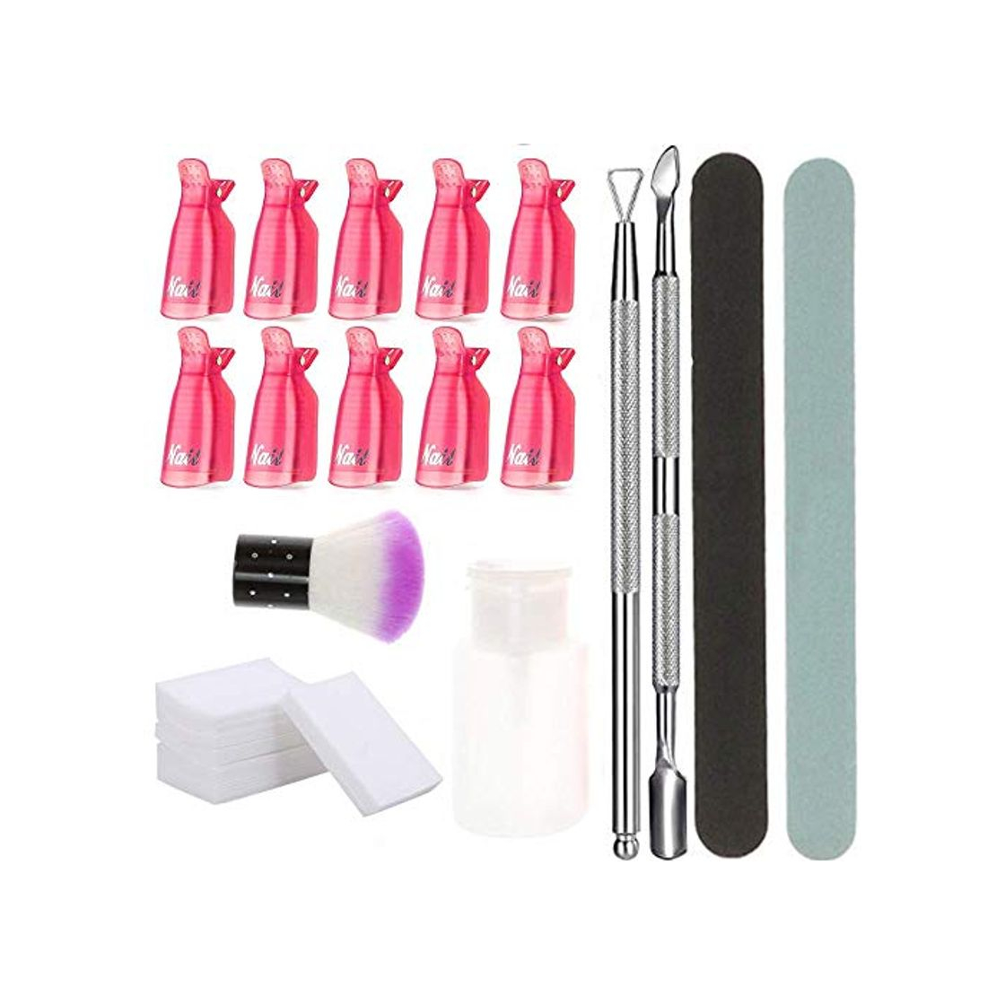 Product Anself 17Pcs Clip de Removedor de Uñas Hecho de Excelente Material