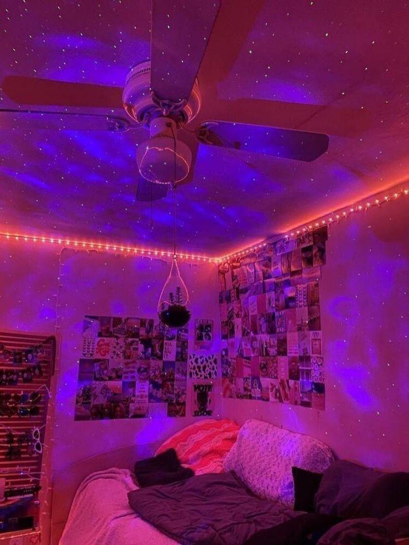 Social Quarto indiê com led 