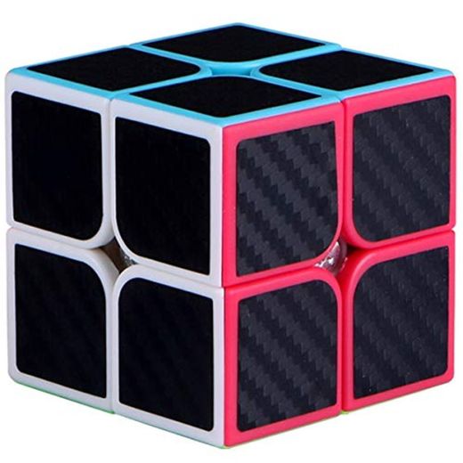 Maomaoyu Cubo Magico 2x2 2x2x2 Profesional Puzzle Cubo de la Velocidad Fibra